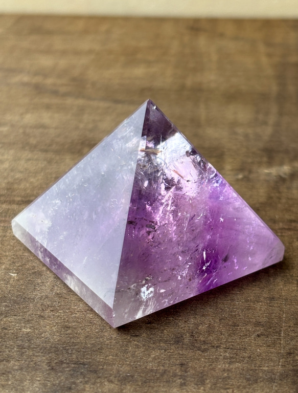 レア　高品質　アメジスト　瑪瑙　ドーム　三角　ピラミッド アメジスト ピラミッド 三角 水晶 浄化