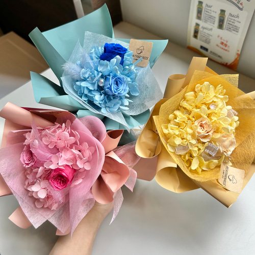 プリザーブドフラワーブーケ Amazon｜プリザーブドフラワー ミニ 花束1個 ブーケ プチブーケ