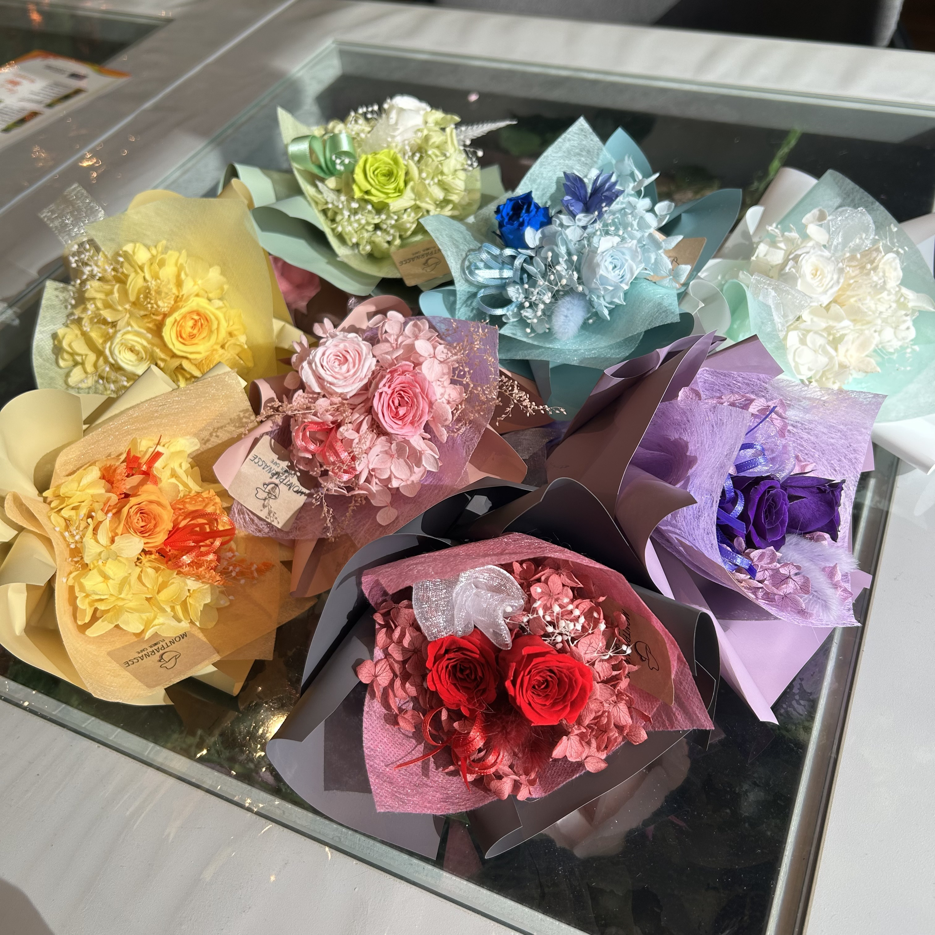 ミニプリザーブドフラワーブーケ】 プリザーブドフラワー 花束 推し活