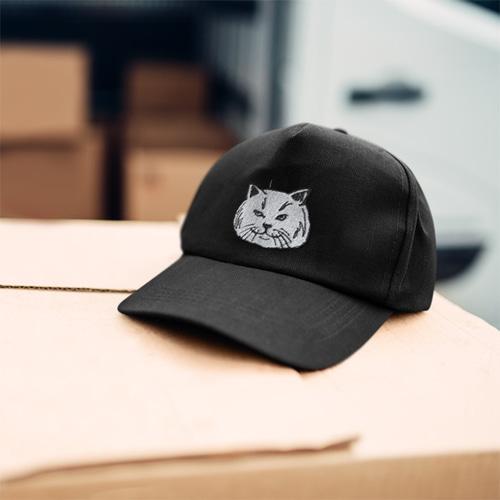 猫グッズ キャップ cap 刺繍 ネコ 帽子 キャップ divacloset