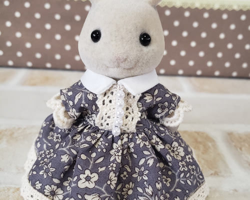 ハンドメイド シルバニアファミリー 大人サイズ 華やかワンピース