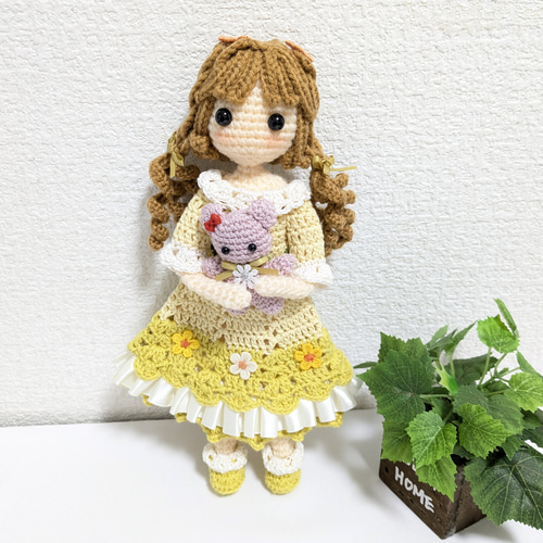 ✿ぬいぐるみ大好き女の子 着せ替えあみぐるみ あみぐるみ Karin