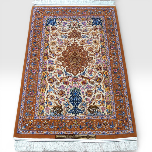 ペルシャ絨毯イスファハン サハラク房 163×110cm カーペット・絨毯