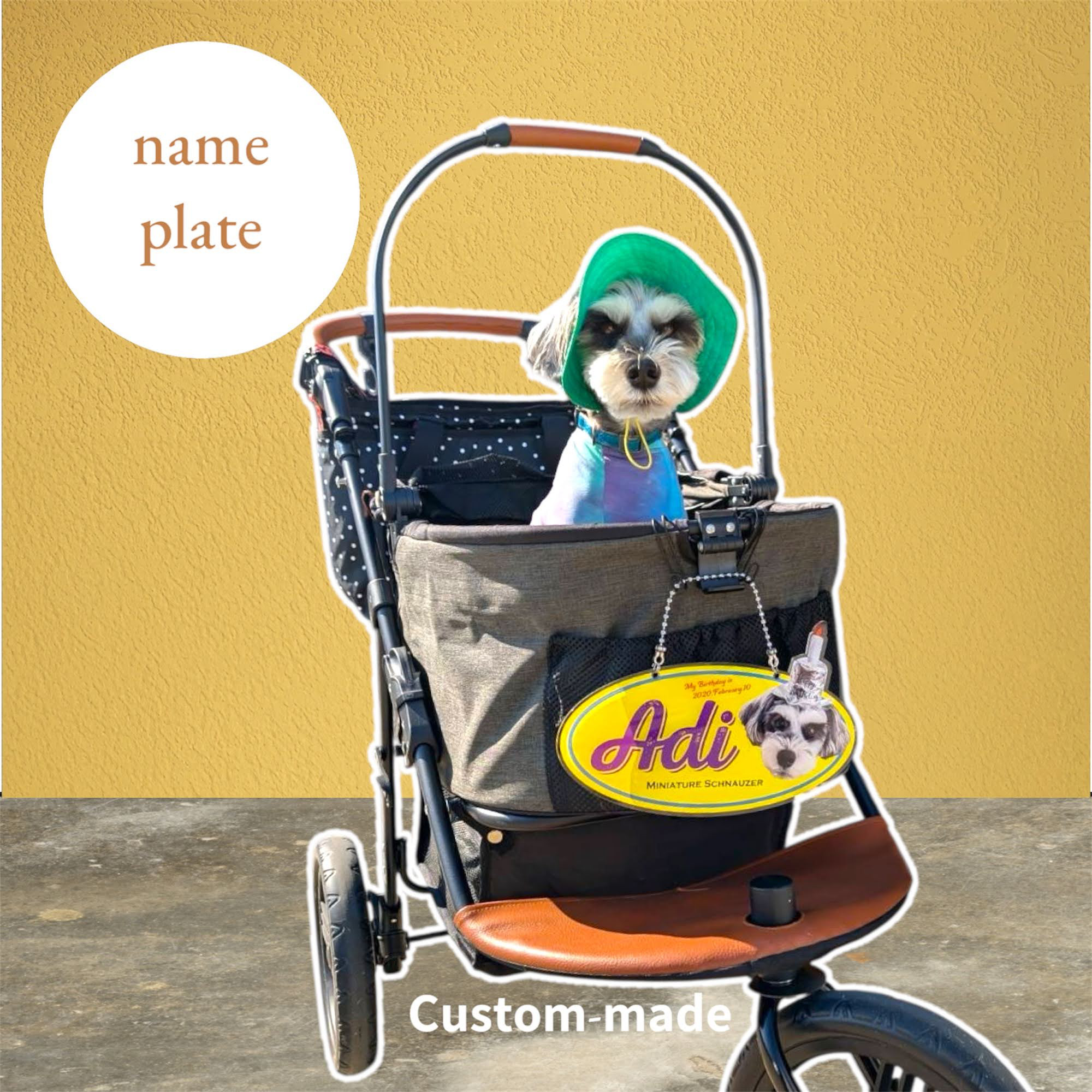 【オープン価格】ネームプレート＊カートネーム＊名入れ＊ペットグッズ＊オーダーメイド＊アクリル＊うちの子＊ペット＊