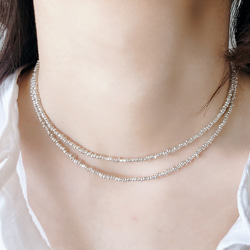 完売間近！64cmまで！お好きな長さ&留め具選べるシンプルビーズ