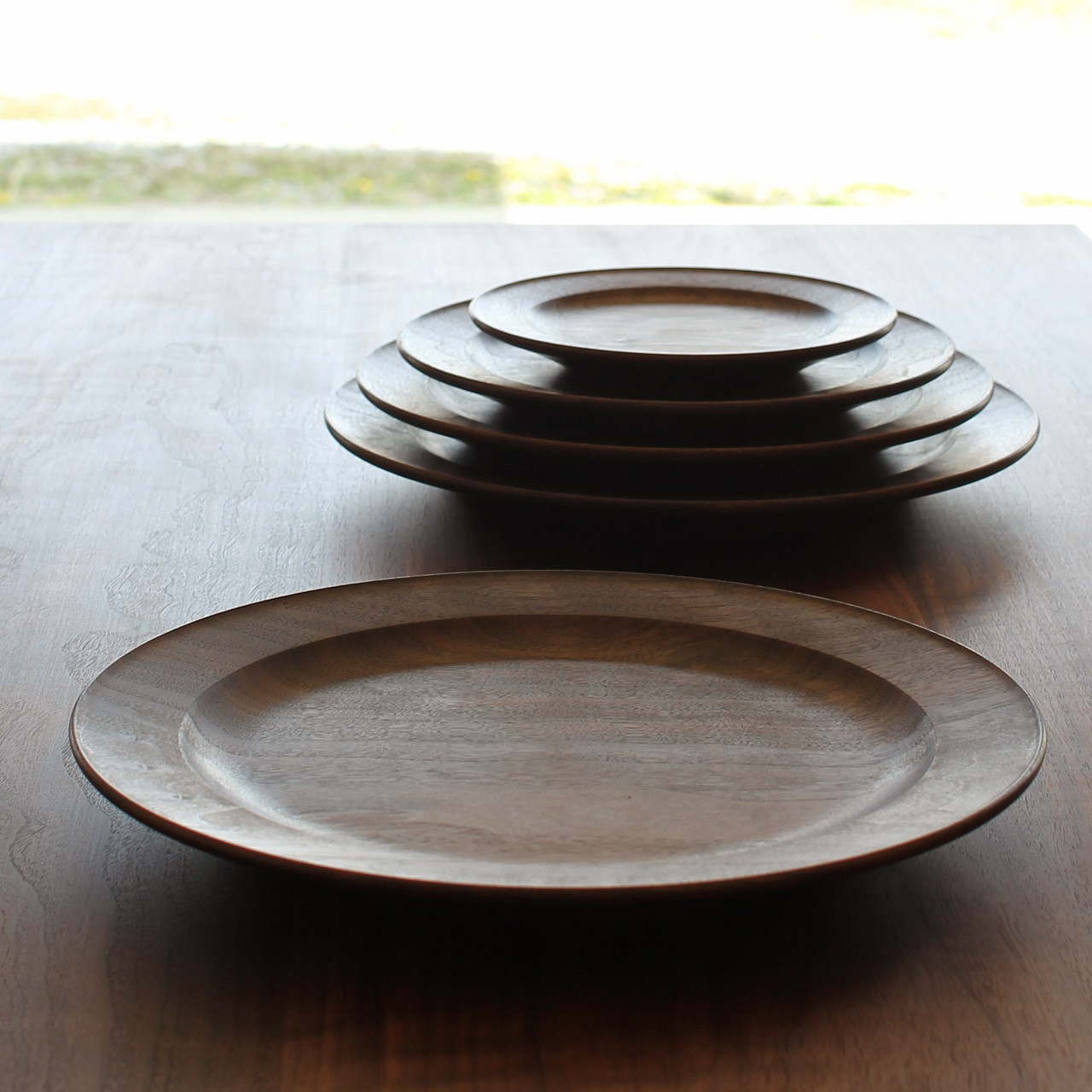 リムプレート　ウォールナット27cm