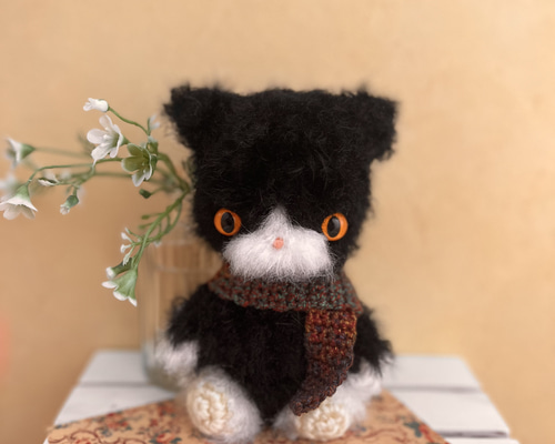 【MIHO様オーダーページ】グレー猫さん（with friend）のあみぐるみ MIHO様オーダーページ】グレー猫さん（with friend）のあみぐるみ