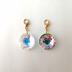 SOLD◆ ハンドメイド 月 チャーム キーホルダー ビーズ バッグチャーム SOLD◇ ハンドメイド 月 チャーム キーホルダー ビーズ バッグ