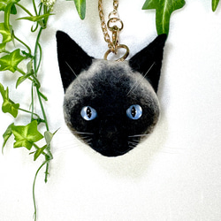 アメリカンショートヘアのフレーム猫 羊毛フェルト 猫 リアル