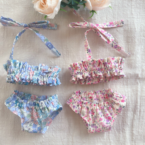 26cmドール用 バックリボンの水着 2タイプ ソランちゃん レミンちゃん