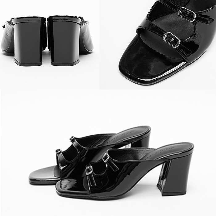 ストラップサンダル ミュール つっかけ サンダル レザー（asso）本革 オーダーシューズ 小さいサイズ 大きいサイズ