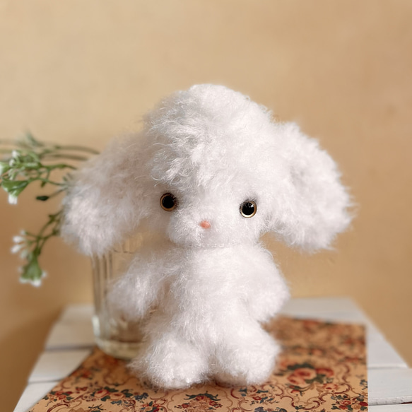 うさぎ ふわふわ ぬいぐるみ 編みぐるみ あみぐるみ teami_marin 通販
