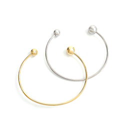 essb04 [1 件] 18KGP C 型手環配件，附不同尺寸的球 316L 第4張的照片