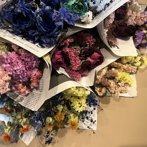 ドライフラワー 種類豊富 色味豊富 花材 2束1500円✿ ドライフラワー