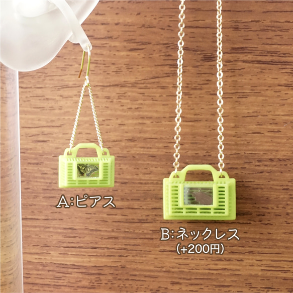 夏の思い出ピアス〜虫カゴ〜 4枚目の画像