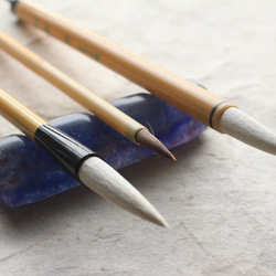 限定品】ガラス製 書道具 筆置き 五種 書道 水硝舎 すいしょうしゃ