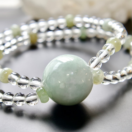 大玉翡翠ブレスレット