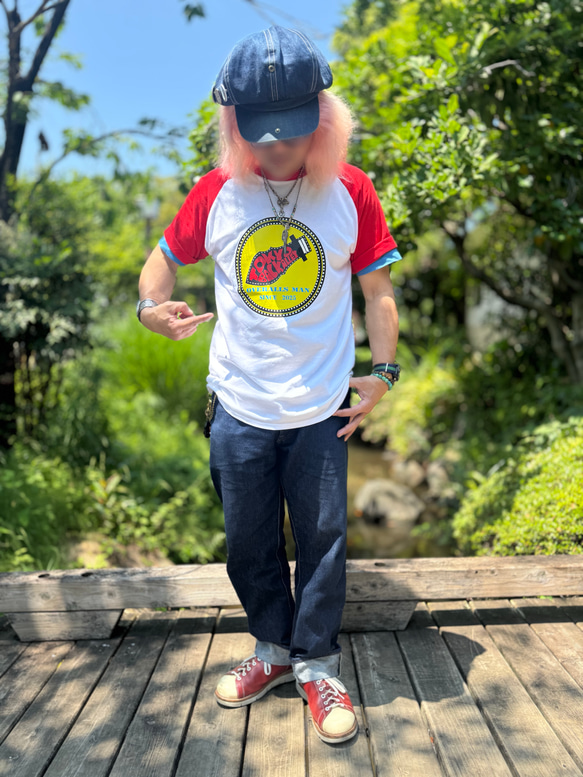 オーバーオールマン　ラグランTシャツ 13枚目の画像