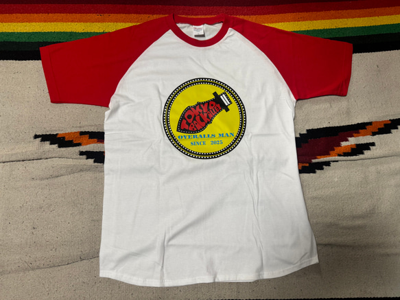 オーバーオールマン　ラグランTシャツ 1枚目の画像