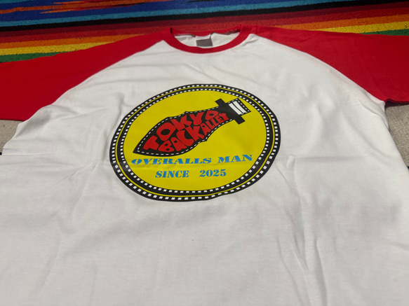 オーバーオールマン　ラグランTシャツ 2枚目の画像