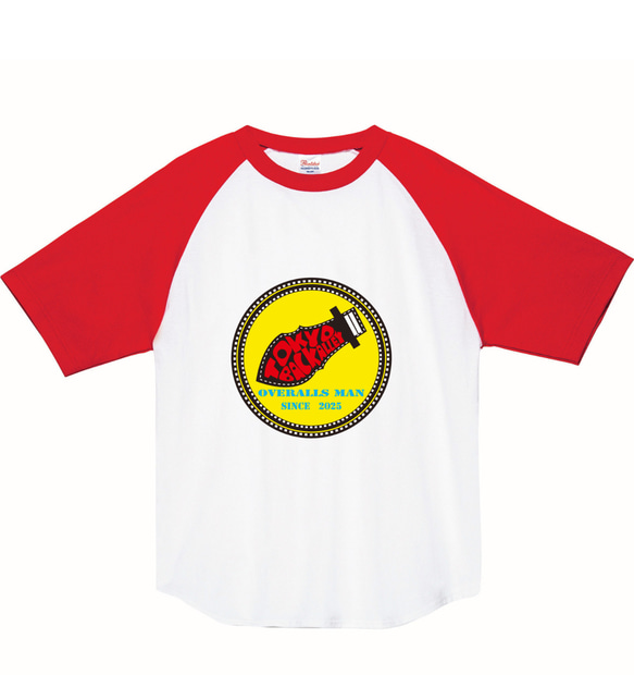 オーバーオールマン　ラグランTシャツ 5枚目の画像
