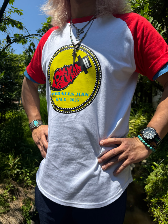 オーバーオールマン　ラグランTシャツ 11枚目の画像