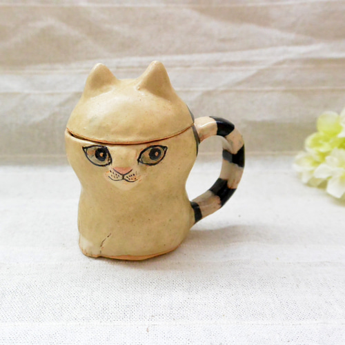 ゴマ様おまとめ　作家ねこ手捻り陶器三毛猫マグ ゴマ様おまとめ 作家ねこ手捻り陶器三毛猫マグ