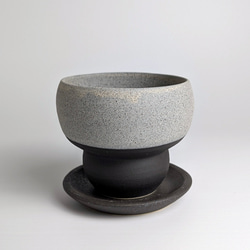 ーHIBIKI Sサイズーオリジナルハンドメイド手びねり陶器植木鉢
