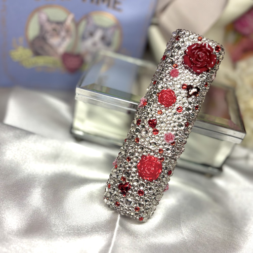 キラキラ✨️レッド 薔薇 デコ iQOSイルマiワンケース アイコス