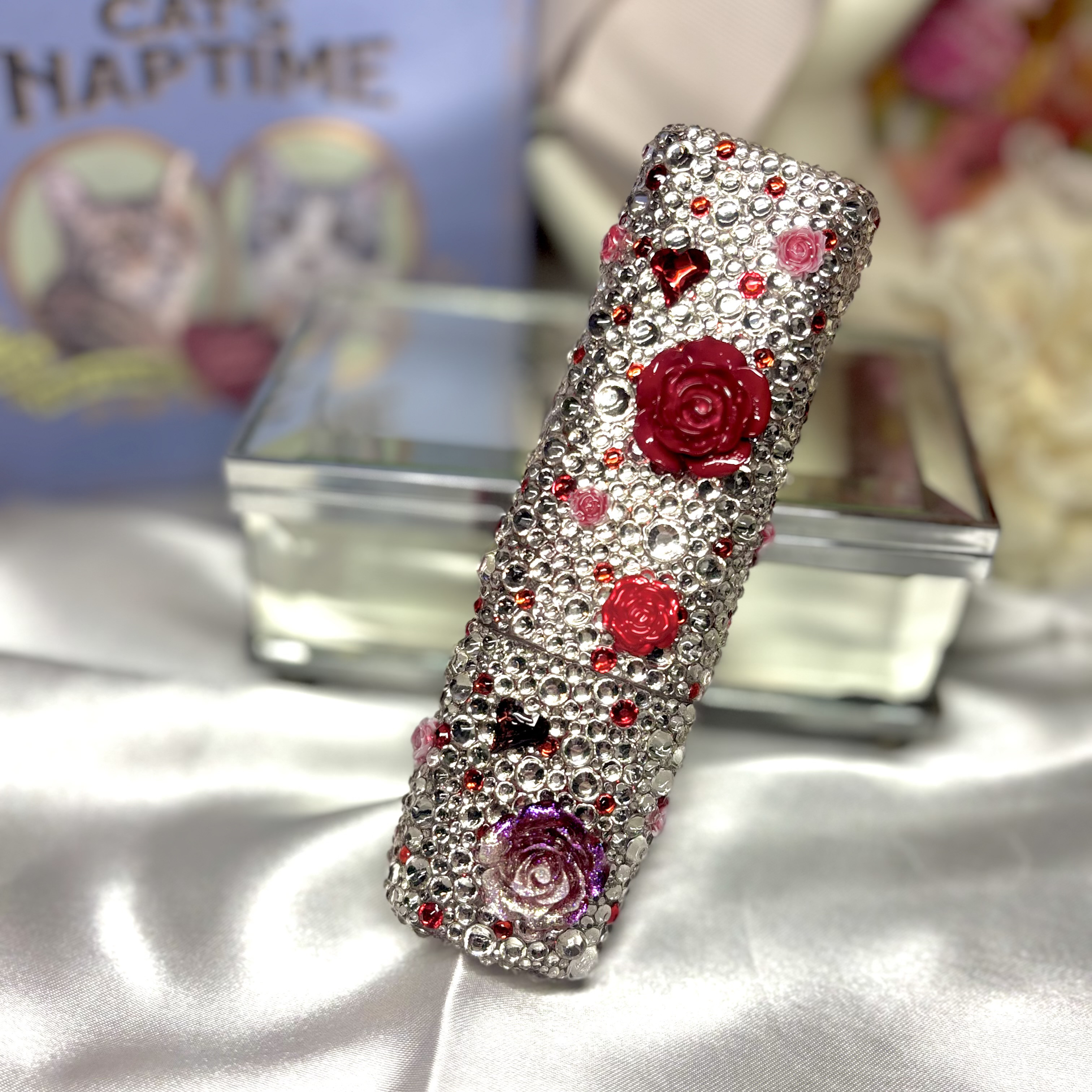 キラキラ✨️レッド 薔薇 デコ iQOSイルマiワンケース