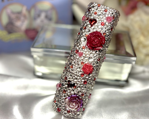 キラキラ✨️レッド 薔薇 デコ iQOSイルマiワンケース アイコスケース