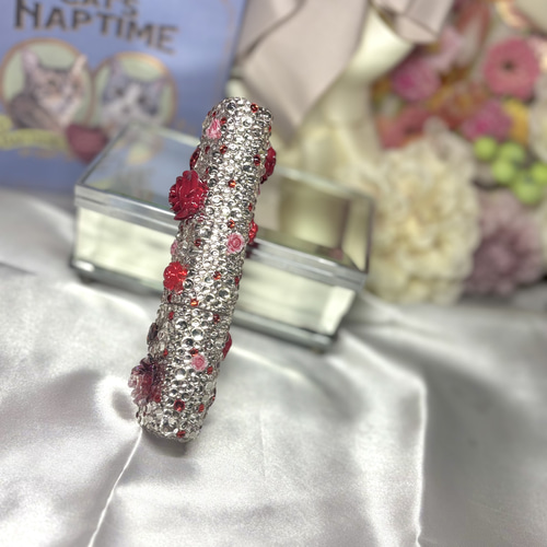 キラキラ✨️レッド 薔薇 デコ iQOSイルマiワンケース アイコスケース