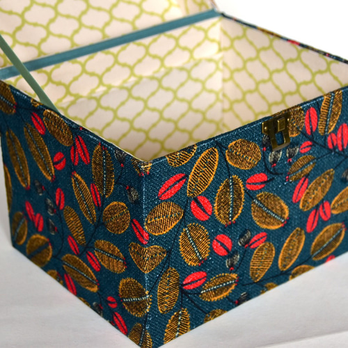 カルトナージュ】フランス「THEVENON」社生地を使用したフリーボックス