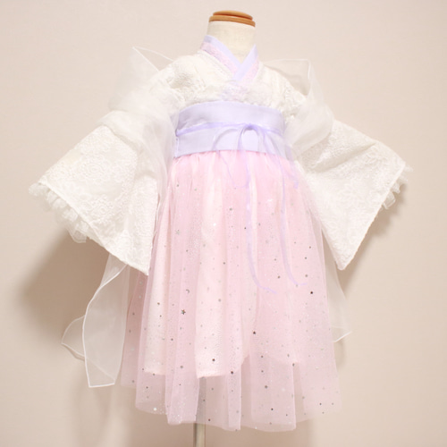 ハンドメイドお姫さま衣装✿十二単風✿80-90cm 初節句 ベビー 着物 女の子 お姫さま 十二単風衣装 赤 ピンク 薄