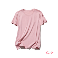 ★7月中旬発送★至高の夏素材！「冷感」「ドライタッチ」効果Tシャツ　ピマコットン100％　カットソー 250512 4枚目の画像
