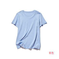 ★7月中旬発送★至高の夏素材！「冷感」「ドライタッチ」効果Tシャツ　ピマコットン100％　カットソー 250512 5枚目の画像