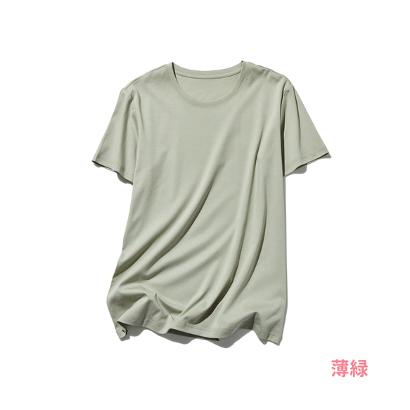 ★7月中旬発送★至高の夏素材！「冷感」「ドライタッチ」効果Tシャツ　ピマコットン100％　カットソー 250512 7枚目の画像