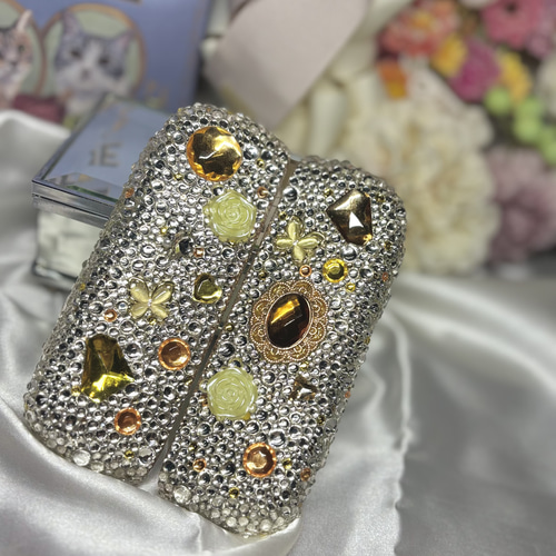 キラキラ✨️ゴールド×イエロー デコ iQOSイルマiケース アイコス