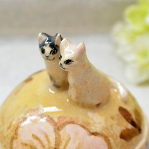 猫の陶器フィギュア 2個セット ATC 白亜器の猫 フィギュアマスコット2 – ネイチャーテクニカラー公式