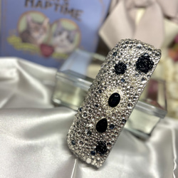 キラキラ✨️シルバー×ブラック モノトーン デコ iQOSイルマiワン