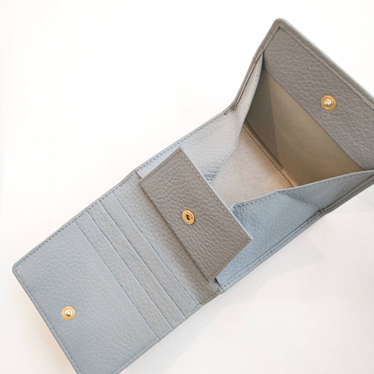 【インド撥水牛革】10c ２つ折り財布<限定4色>　本革　牛革　革財布　折り畳み財布　カラフル　M1018