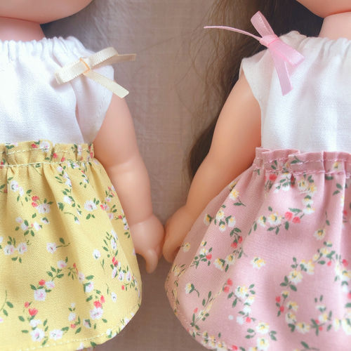 26cmドール用 チュニックのセットアップ 2パターンソランちゃん レミン