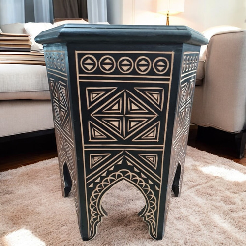 モロッコテーブル Amazon.co.jp: Butler モロッコ製 金属製 トレイ テーブル : Home