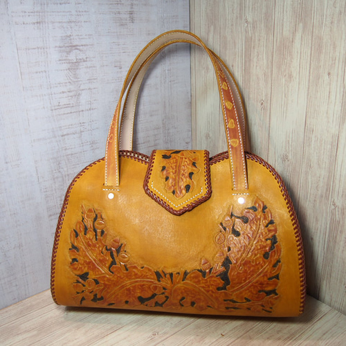 どんぐりモチーフトートバッグ「編み込み」【10％OFF感謝SALE