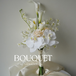 アーティフィシャルフラワーブーケ ウェディングブーケ クラッチ