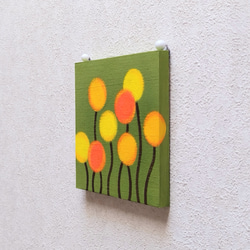 「和モダン＊苔色＊クラスペディア」コルクボードの原画＊アートパネル 7枚目の画像