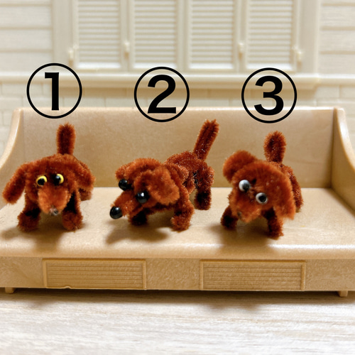 モールアート ②ダックス レッド（ハンドメイド／極小サイズ） その他