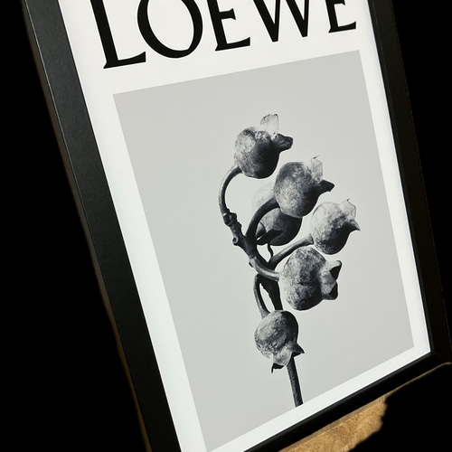 LOEWE type☆オマージュアートインテリアポスター＃916☆ロエベ・植物