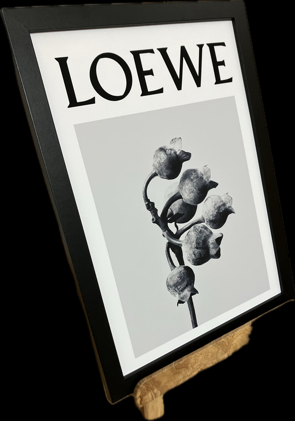 LOEWE type☆オマージュアートインテリアポスター＃916★ロエベ・植物・ハンドメイド・パロディ 4枚目の画像