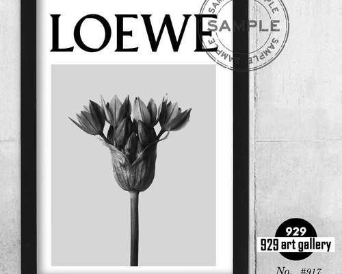 LOEWE type☆オマージュアートインテリアポスター＃917☆ロエベ・植物